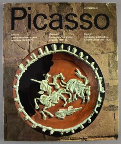 Bloch, Georges. Pablo Picasso. Tome III. Catalogue de l'oeuv...