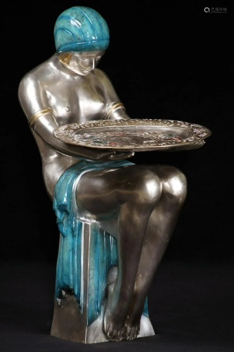 Female nude, in the Art Deco style