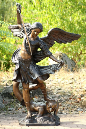 Archangel Michael as a conqueror of Satan