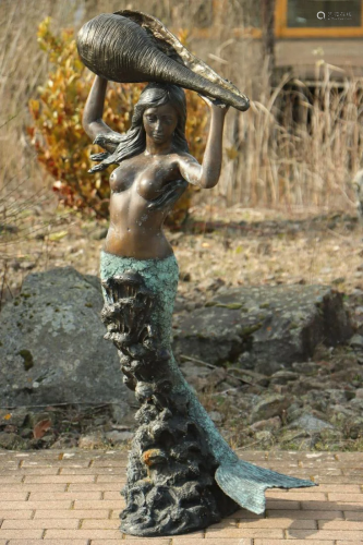 Mermaid as a fountain figure