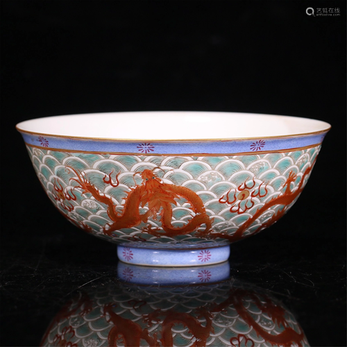 A FALANGCAI WATER AND DRAGONS BOWL