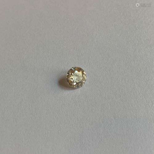 Diamant sur papier. Poids du diamant : 0,93 carat.