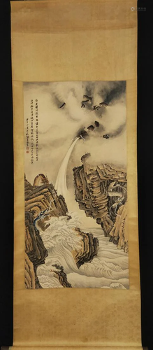 A CHINESE PAINTING OF FIVE DRAGONS