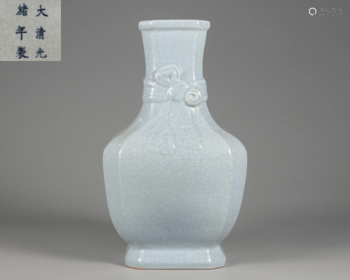 A Blanc-de-Lune Vase Qing Dynasty