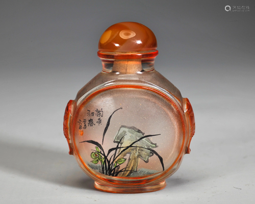 An Inside Painted Snuff Bottle Qing Dynasty