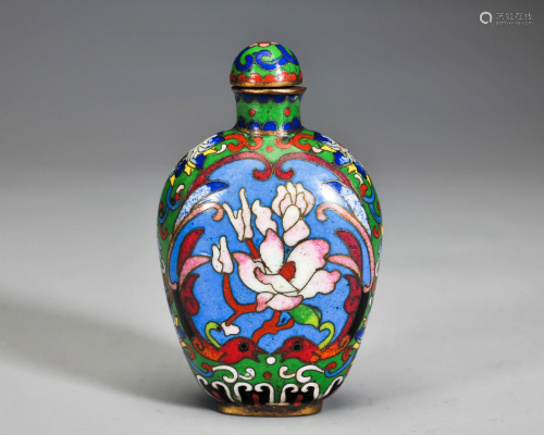 A Cloisonne Enamel Snuff Bottle Qing Dynasty