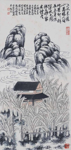 A Chinese Scroll Painting By Qi Baishi P2018N1927