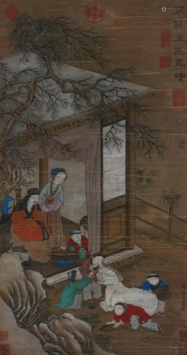 A Chinese Scroll Painting By Su Hanchen P35N222