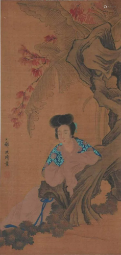 A Chinese Scroll Painting By Gai Qi P20N1909