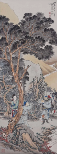 A Chinese Scroll Painting By Xu Cao P20N1907