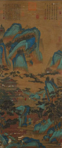 A Chinese Scroll Painting By Tang Yin 45693N586