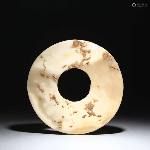 A Carved Jade Disc Bi