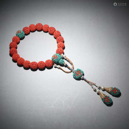 18 Pieces Coral Beads Hand String