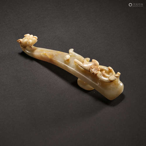 HETIAN JADE BELT HOOK, THE WARRING STATES PERIOD OF CHINA