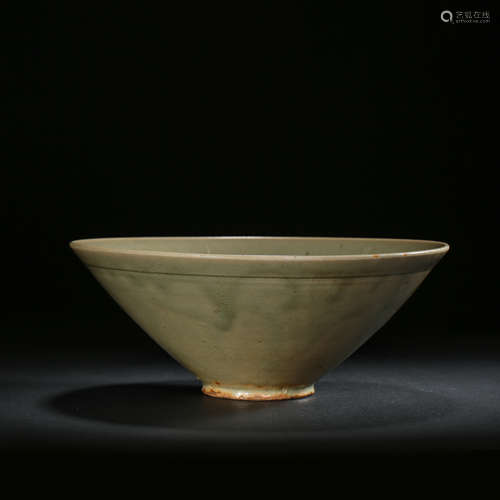 LARGE CELADON GLAZED BOWL, YAOZHOU WARE, NORTHERN SONG DYNAS...