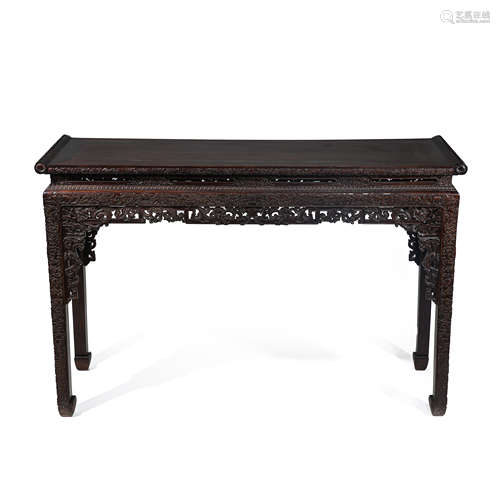 RED SANDALWOOD TABLE, QING DYNASTY, CHINA