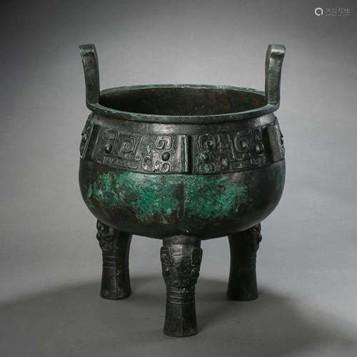 BRONZE TRIPOD DING, THE WARRING STATES PERIOD OF CHINA