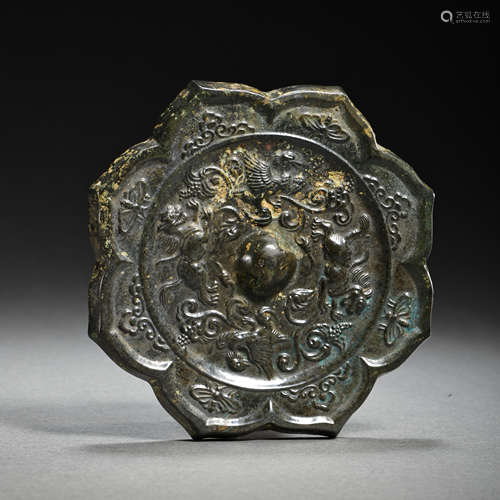 BRONZE MIRROR, TANG DYNASTY, CHINA