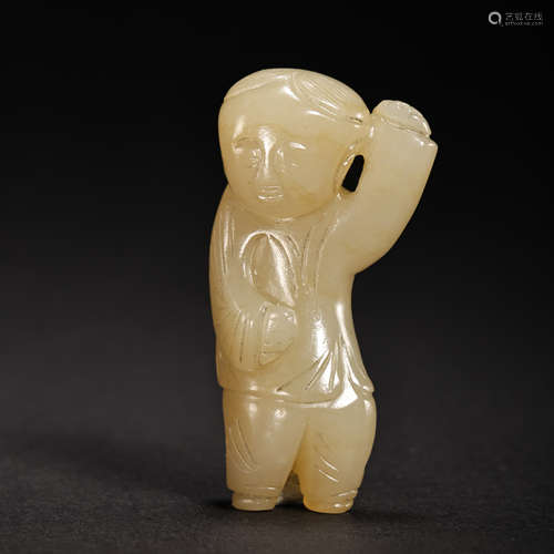 HETIAN JADE BOY, MING DYNASTY, CHINA