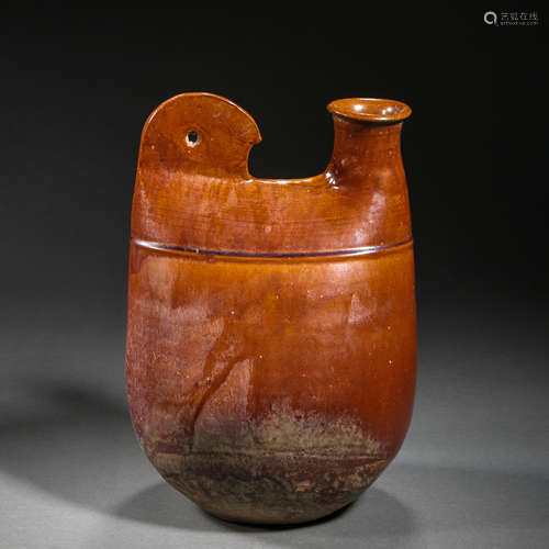 YELLOW-GLAZED  POT, LIAO DYNASTY, CHINA