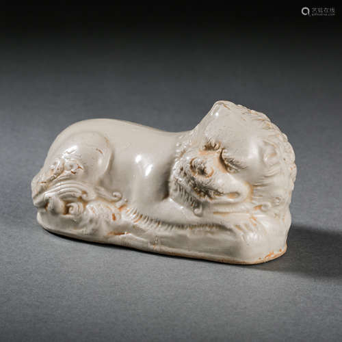 DING WARE WHITE PORCELAIN LION, NORTHERN SONG DYNASTY, CHINA