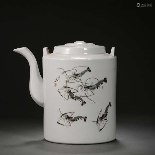 QI BAISHI TEAPOT, QING DYNASTY, CHINA