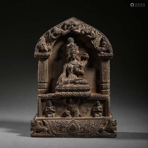 ANCIENT INDIAN STONE BUDDHA STATUE