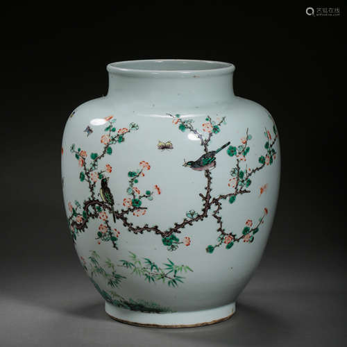 MING DYNASTY, CHINESE WUCAI PORCELAIN JAR