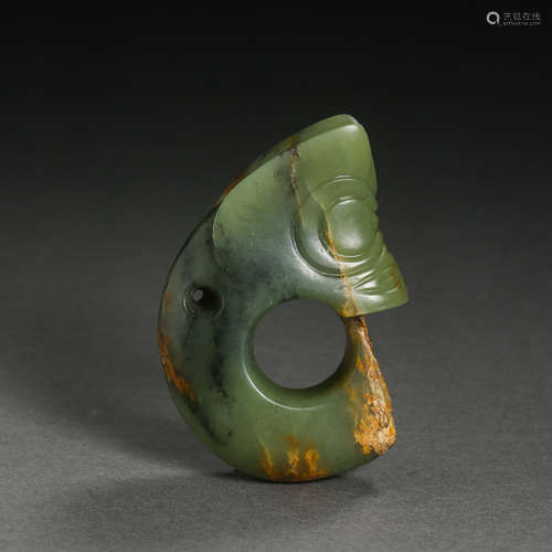 HETIAN JADE PIG DRAGON, HONGSHAN CULTURE, CHINA