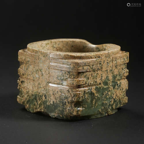 HAN DYNASTY, CHINESE HETIAN JADE CONG