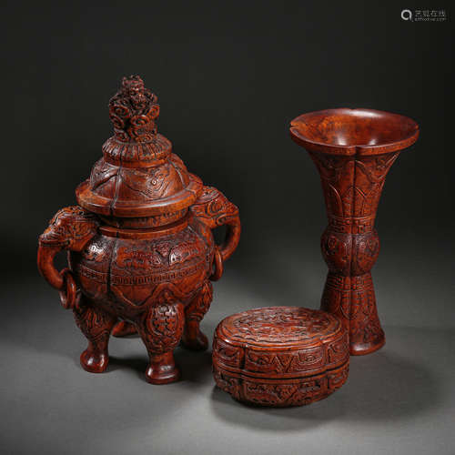 A GROUP OF BAMBOO CARVINGS, QING DYNASTY, CHINA