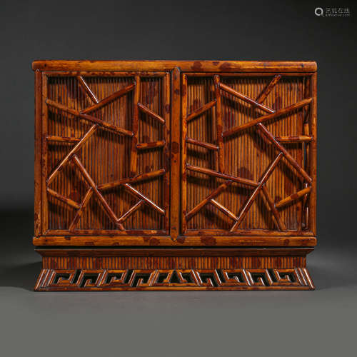 MANY TREASURE CHESTS WITH BAMBOO CARVINGS, QING DYNASTY, CHI...