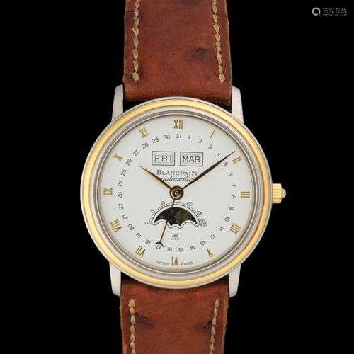 Blancpain, Villeret, montre ronde automatique à calendrier a...