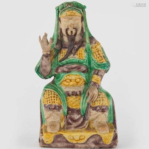Dignitaire assis, Chine, dynastie Ming (1368-1644) Terre cui...