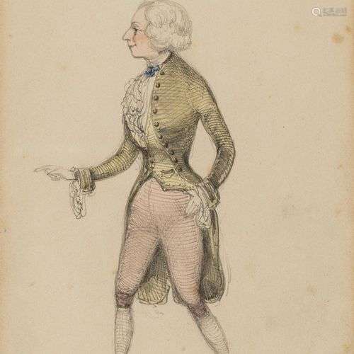 Rodolphe Toepffer (1799-1846) Vert-vert, mine de plomb sur p...
