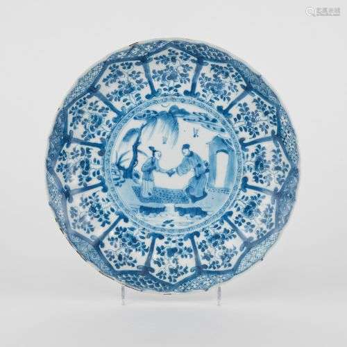 Assiette, Chine, début de la dynastie Qing (1644-1912) Porce...