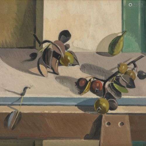 Pierre-Barthélémy Pitteloud (1910-1939) Nature morte aux bra...