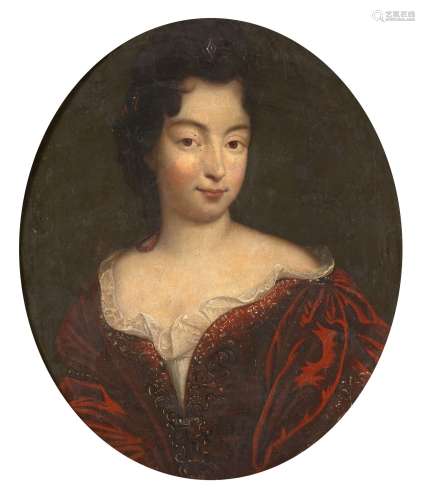 Ecole française vers 1700 Portrait d'une dame de qualité à l...