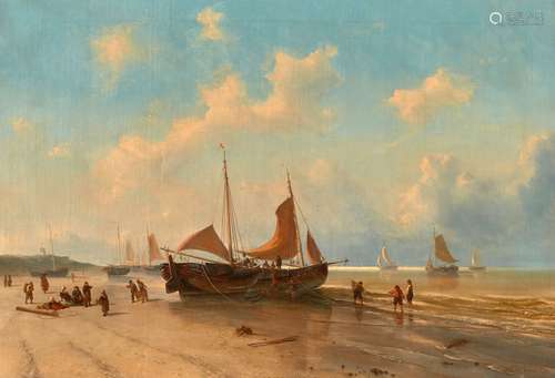 Maurits VERVEER La Haye, 1817 - 1903MarineHuile sur toile (T...