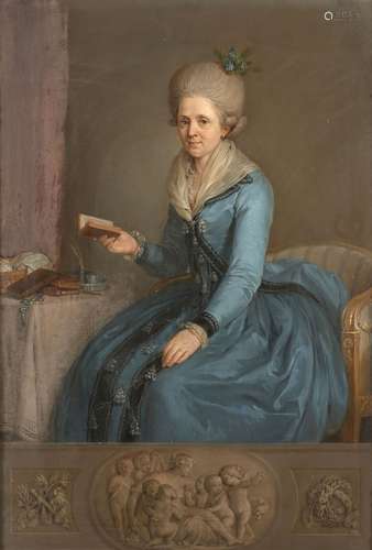 Jean-François GARNERAY Paris, 1755 - 1837Portrait de femme à...