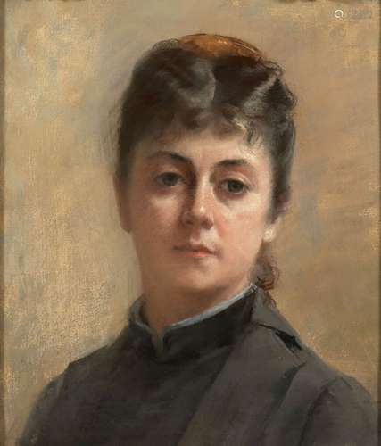 Fanny FLEURY Paris, 1846 - 1920Portrait présumé de Blanche W...