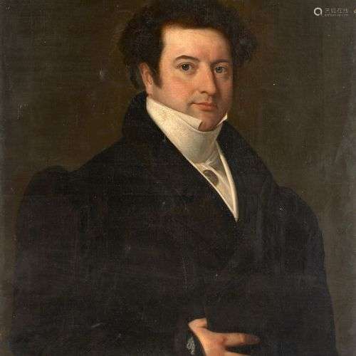 Sébastien CORNU Né vers 1804Portrait d'hommeHuile sur toile ...