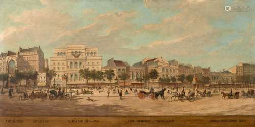 Martial POTÉMONT Paris, 1827 - 1883Le boulevard du Temple à ...