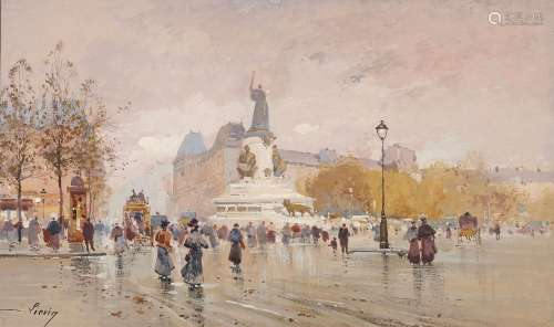 Eugène GALIEN-LALOUE Paris, 1854 - Chérence, 1941Vue de la p...