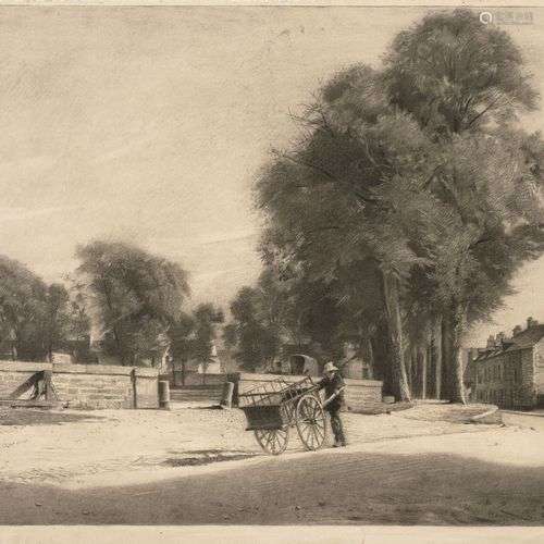 Silas BROUX Roubaix, 1867 - Alençon, 1957Vue présumée d'Alen...