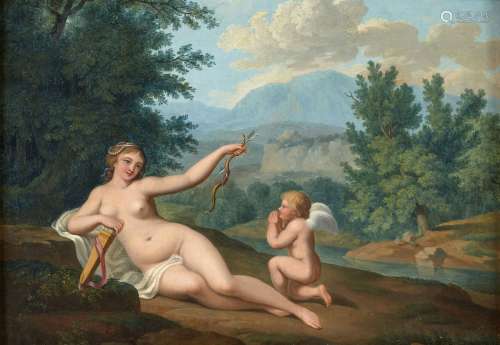 Ecole française de la fin du XVIIIe siècle Vénus et Cupidon ...