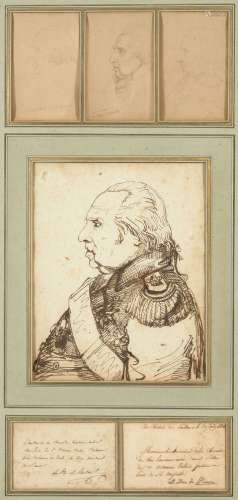 Achille VALOIS Paris, 1785 - 1862Etudes pour le buste de Lou...