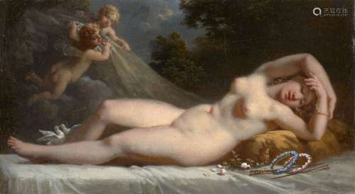 Jacques-Antoine VALLIN Paris, 1760 - 1831Vénus endormieHuile...
