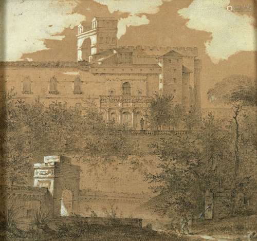 Ecole française vers 1800 (Carpentier)La villa d'Este, Tivol...