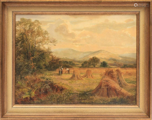 Landscape with figures in the field